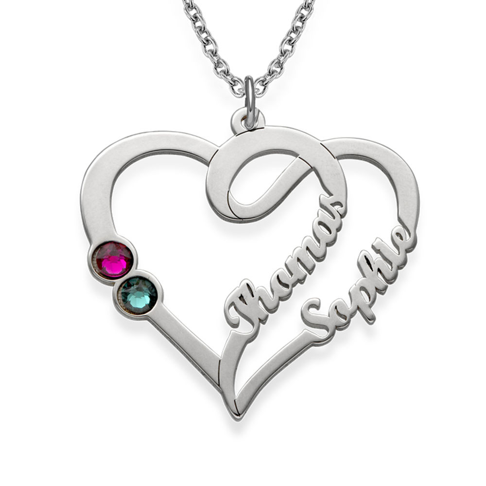 Couples Birthstone Necklace - My Everlasting Love Collection