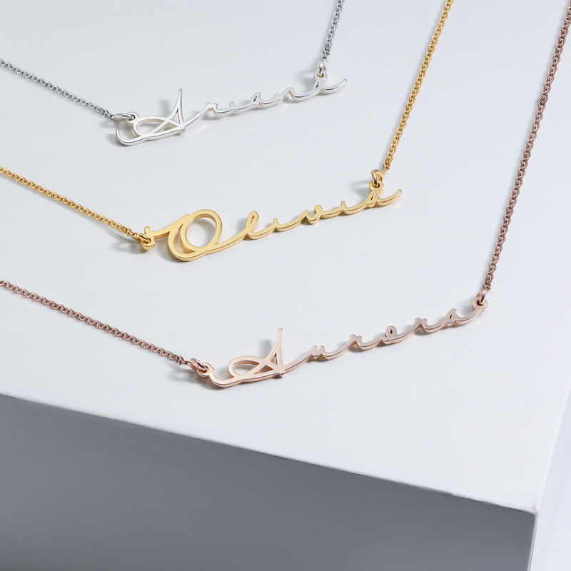 Signature Style Name Necklace - Gold Plated - 2