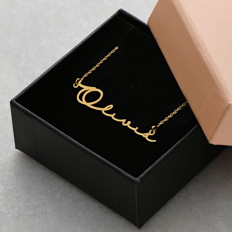 Signature Style Name Necklace - Gold Plated - 5