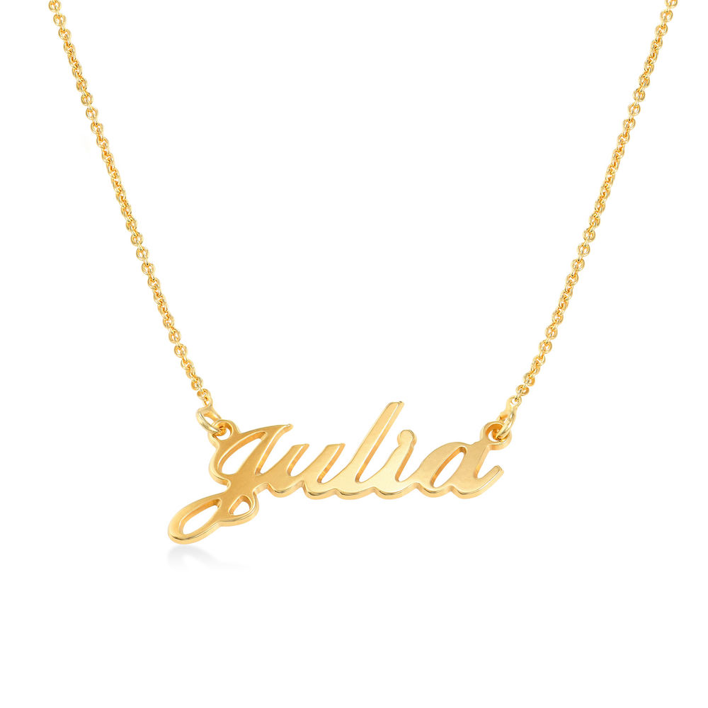 Small Vermeil Classic Name Necklace