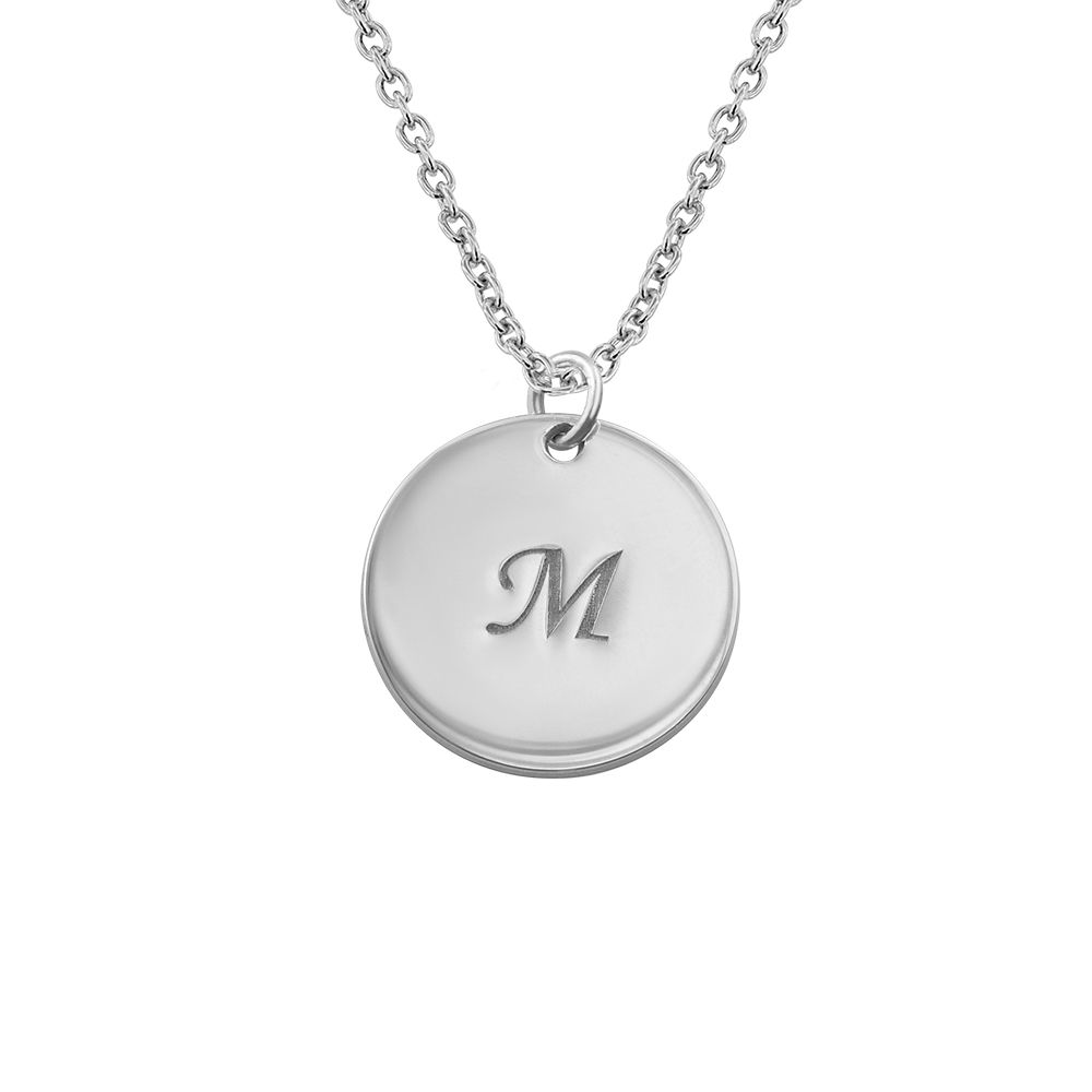Grandma Necklace with Personalized Initial Discs - 1