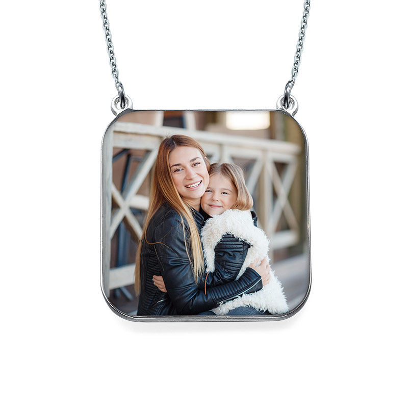 Personalized Photo Necklace - Square Shaped