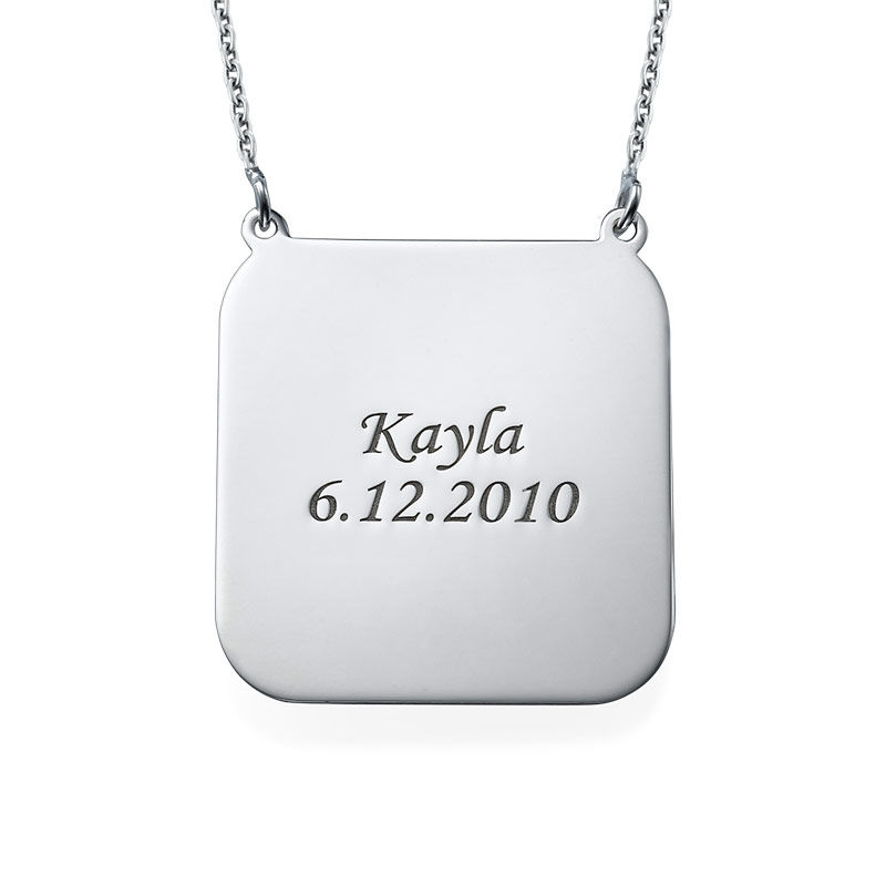 Personalized Photo Necklace - Square Shaped - 1