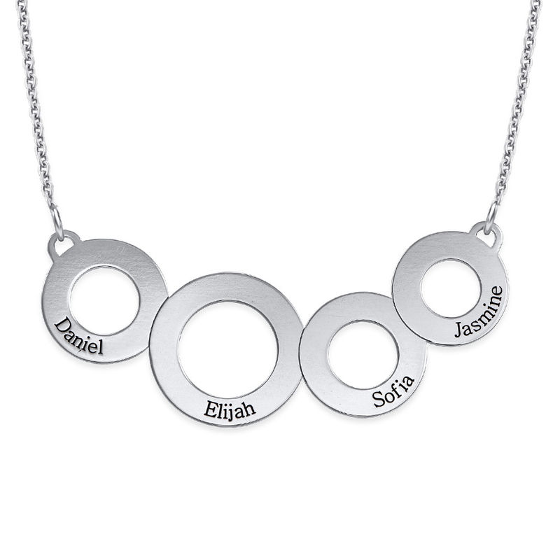 Engraved Circles Necklace