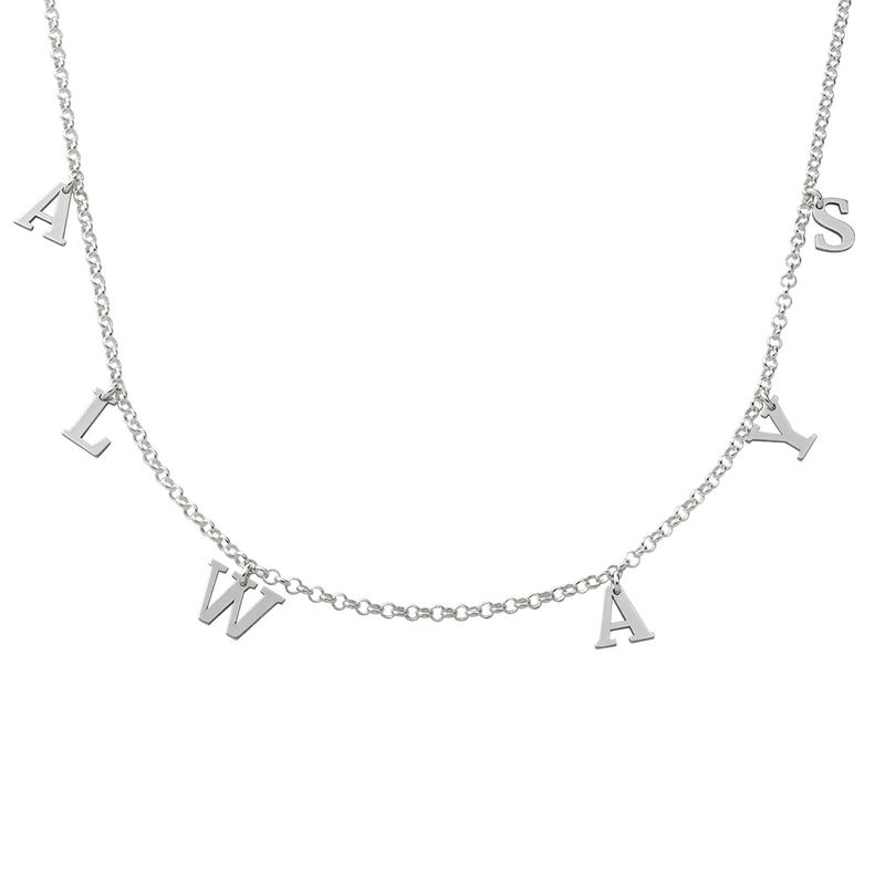 Name Choker in Sterling Silver - 1 product photo
