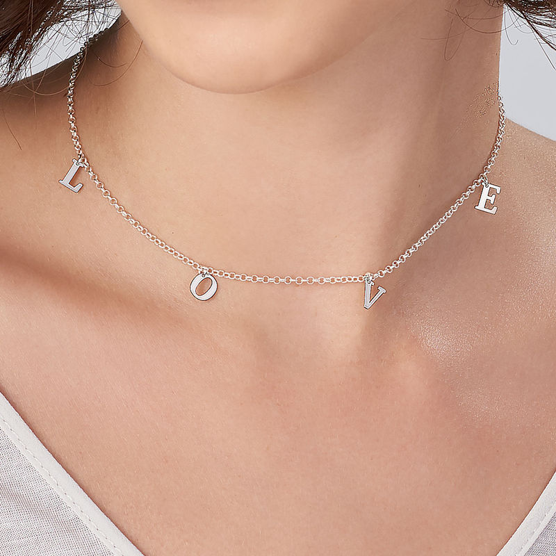 Name Choker in Sterling Silver - 4 product photo