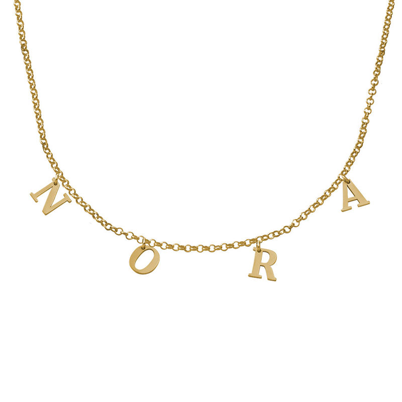 Name Choker in 18K Gold Plating - 1 product photo