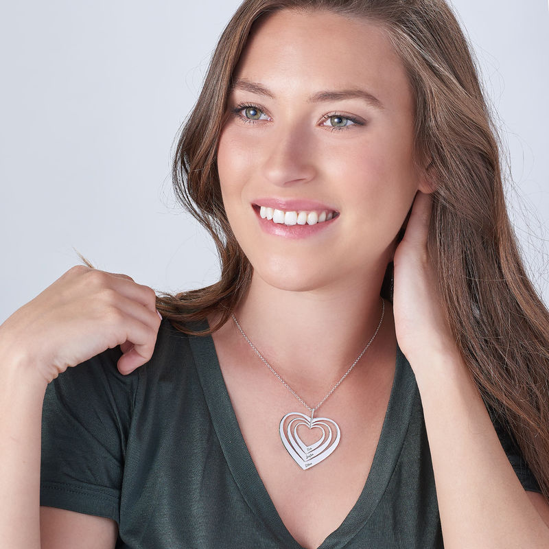 Family Hearts necklace in Sterling Silver - 2