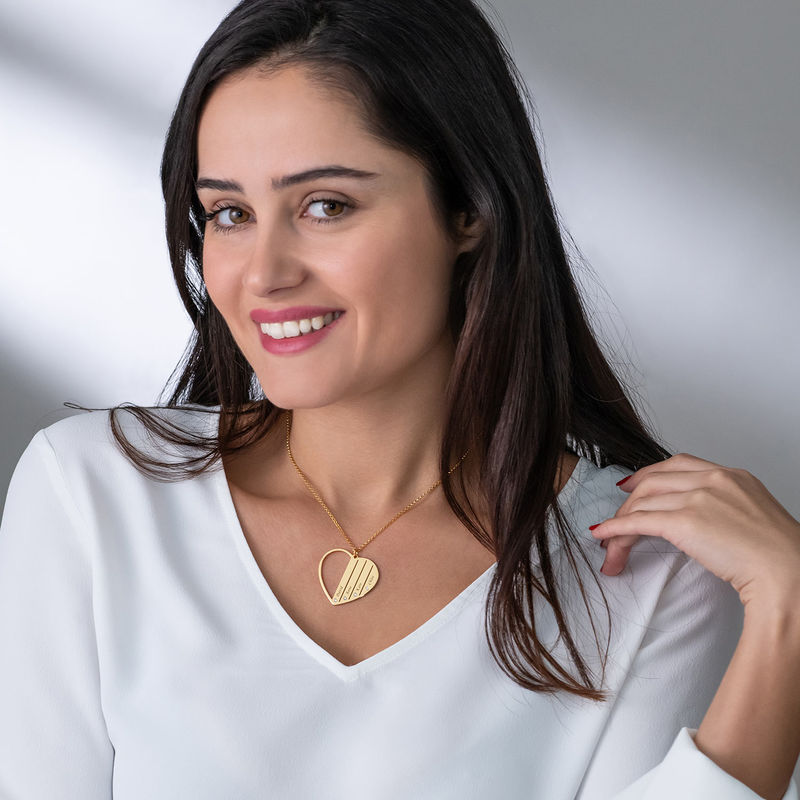 Mom Diamond Necklace in 18K Gold Vermeil - 2 product photo