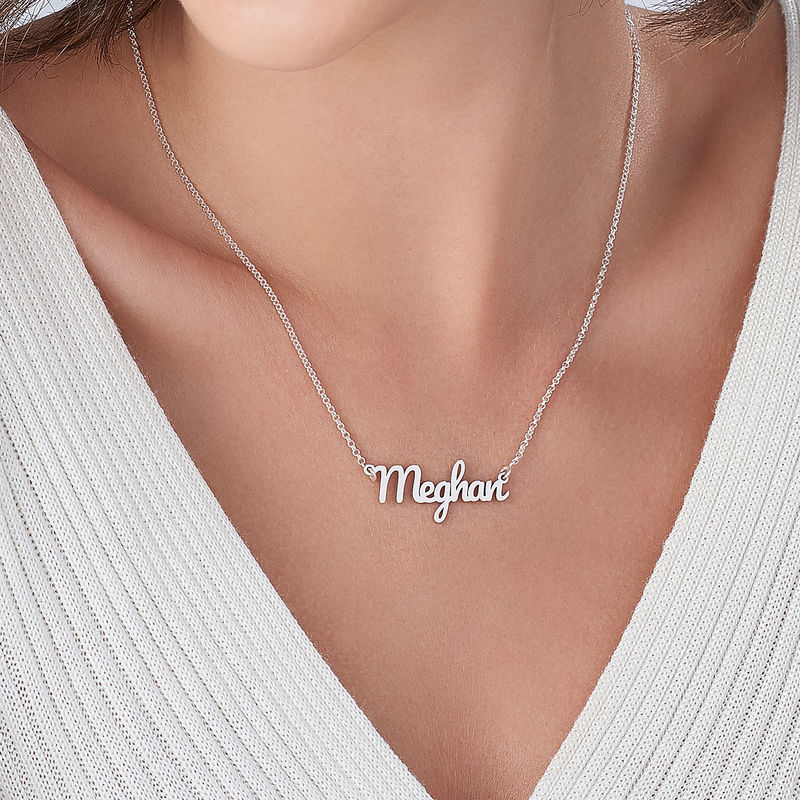 Script Name Necklace in Sterling Silver - 3