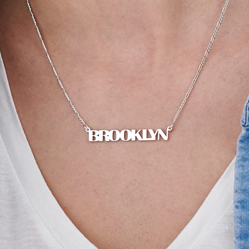 All Capital Name Necklace in Sterling Silver - 2
