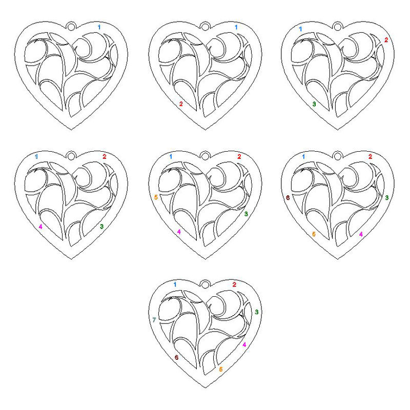 Heart Family Tree Necklace in Sterling Silver - 4