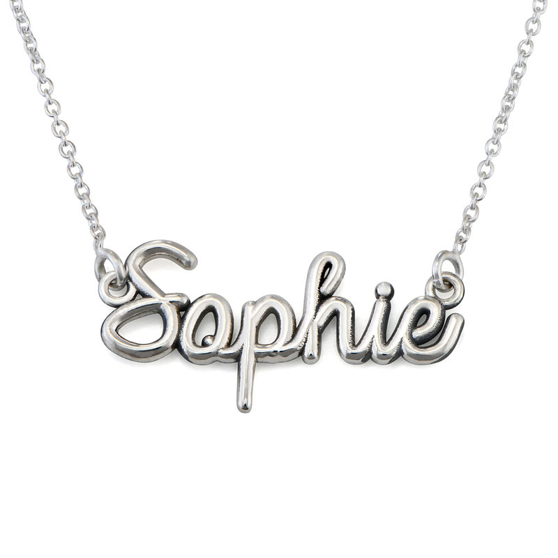 Handwriting Necklace with Name in Sterling Silver