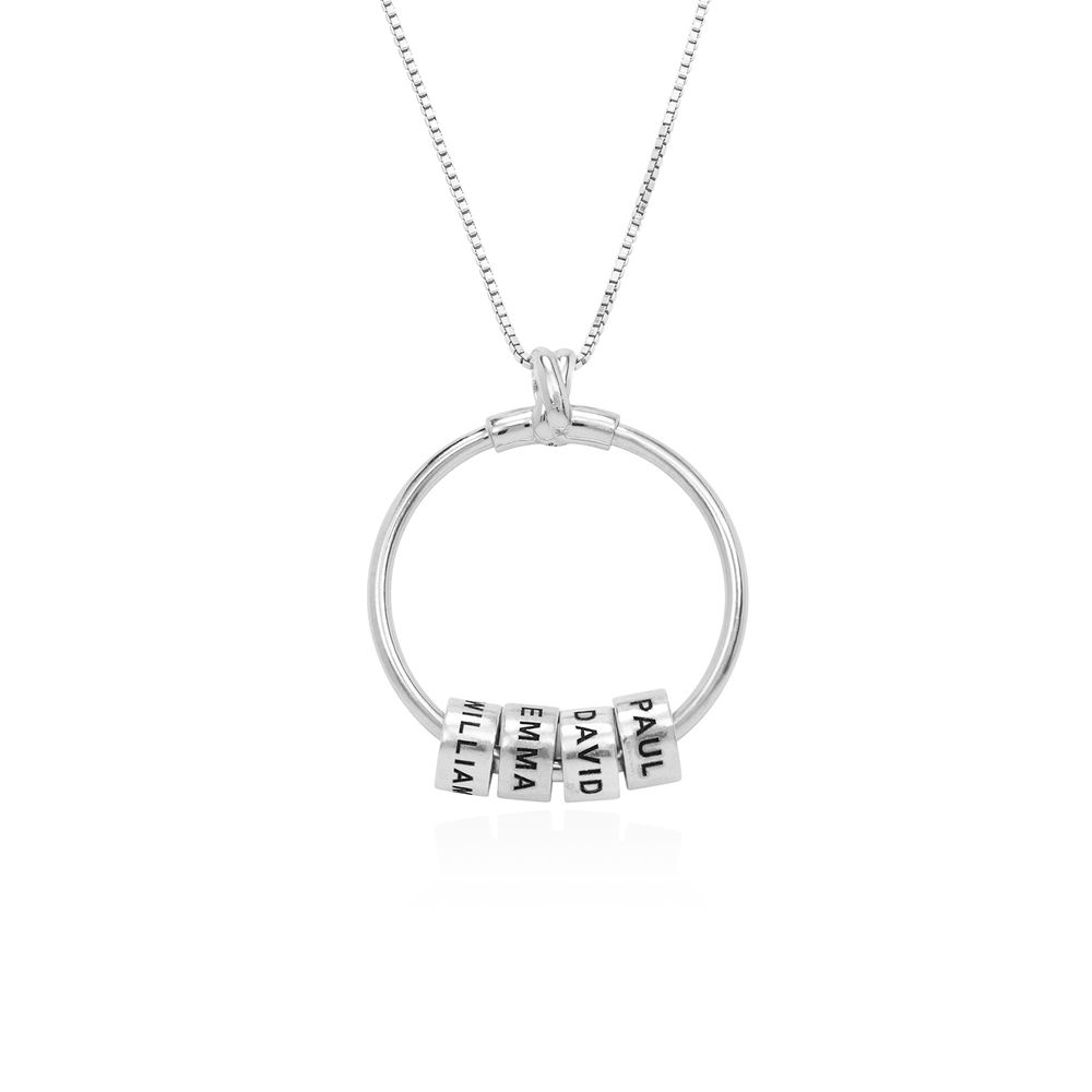 Linda Circle Pendant Necklace in Sterling Silver - 2