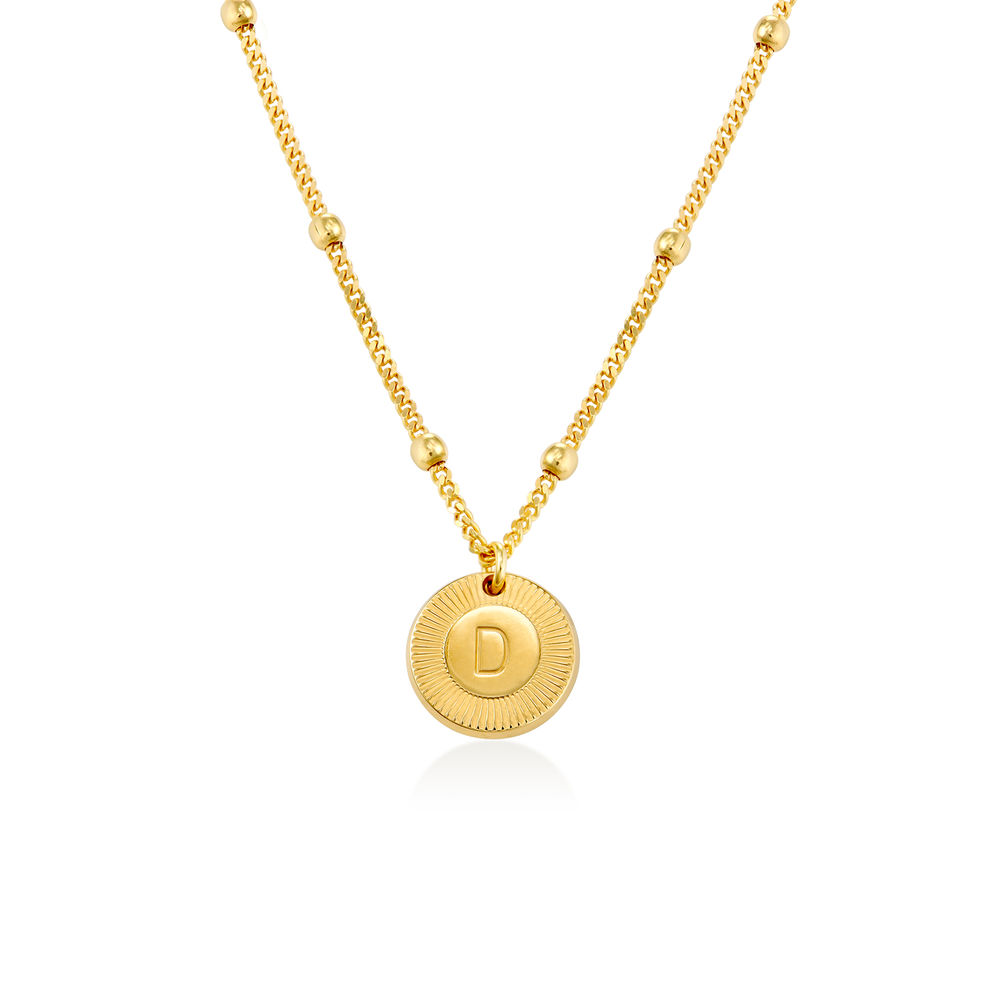 Mini Rayos Initial Necklace in Vermeil