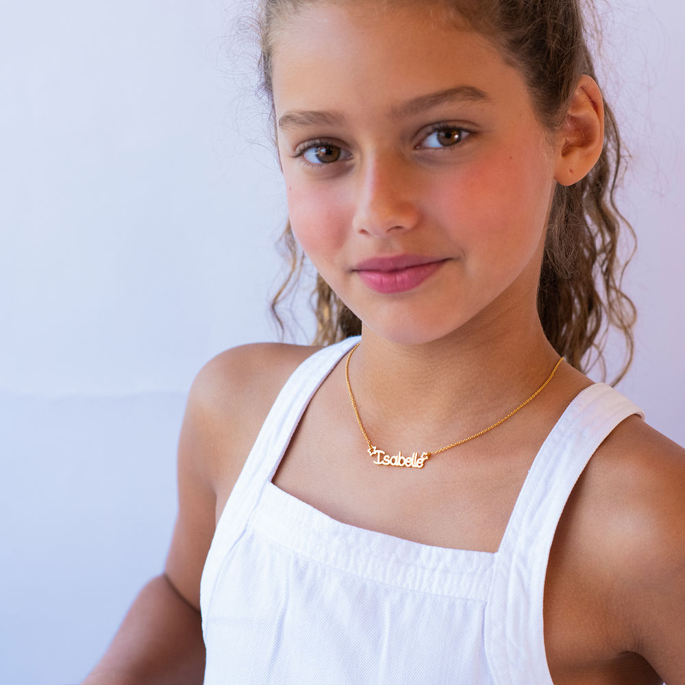 Girls Name Necklace in 18k Gold Plating - 2