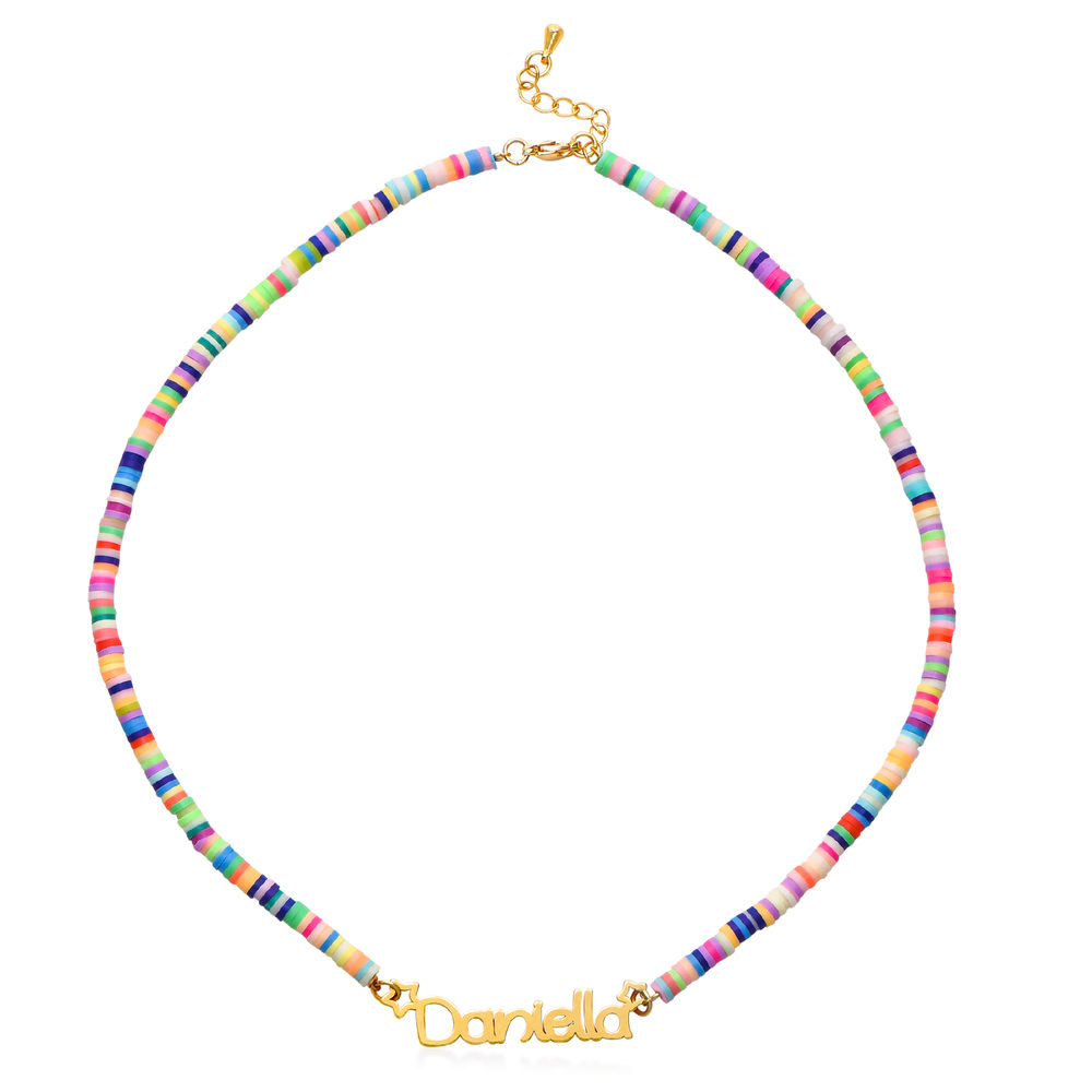 Rainbow Magic Girls Name Necklace in Gold Plating - 1 product photo
