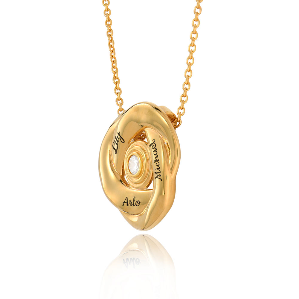 Love Knot Necklace in 18k Gold Plating - 1