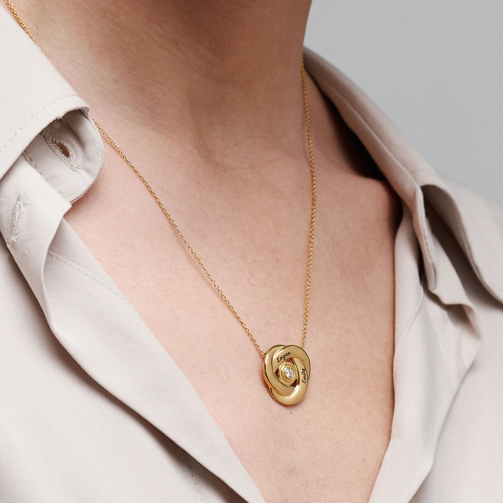 Love Knot Necklace in 18k Gold Plating - 4