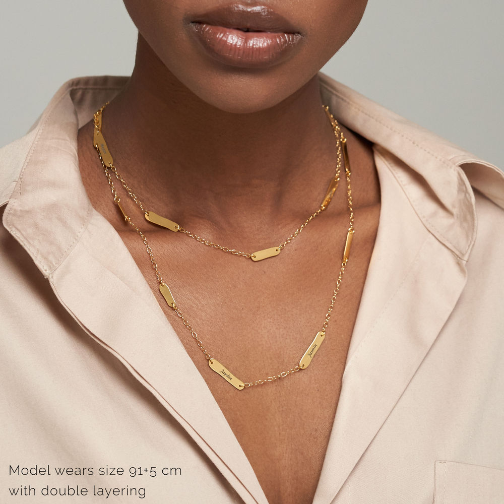 The Milestones Necklace in 18k Gold Plating - 5