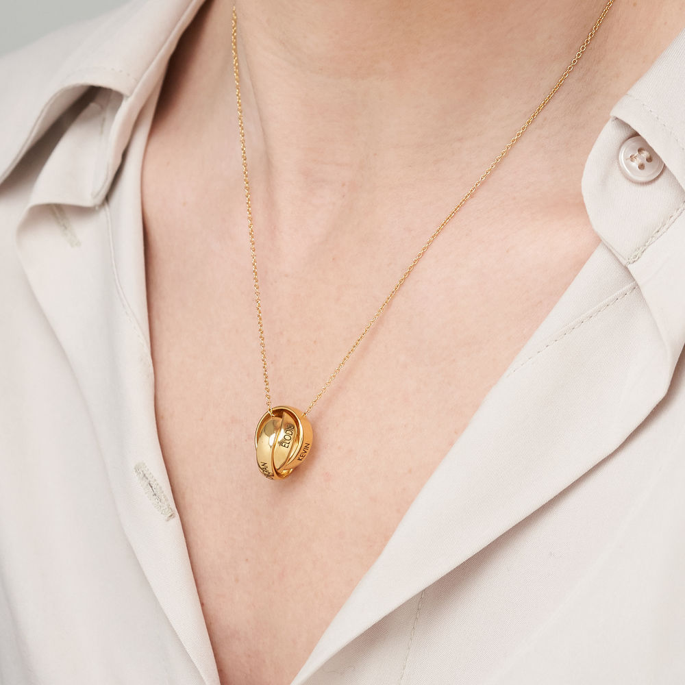 Trinity Necklace in 18k Gold Plating - 2 product photo