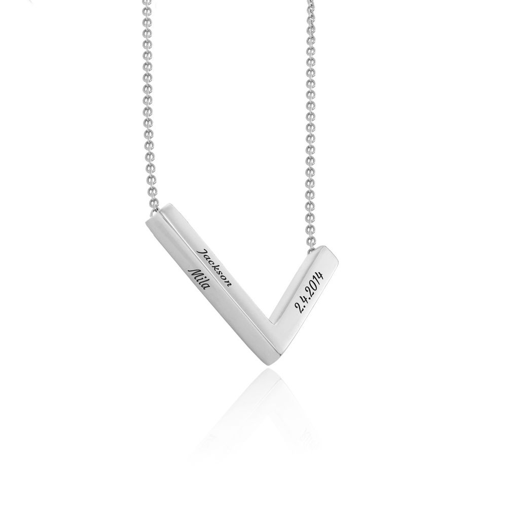 MYKA V-Necklace in Sterling Silver - 1