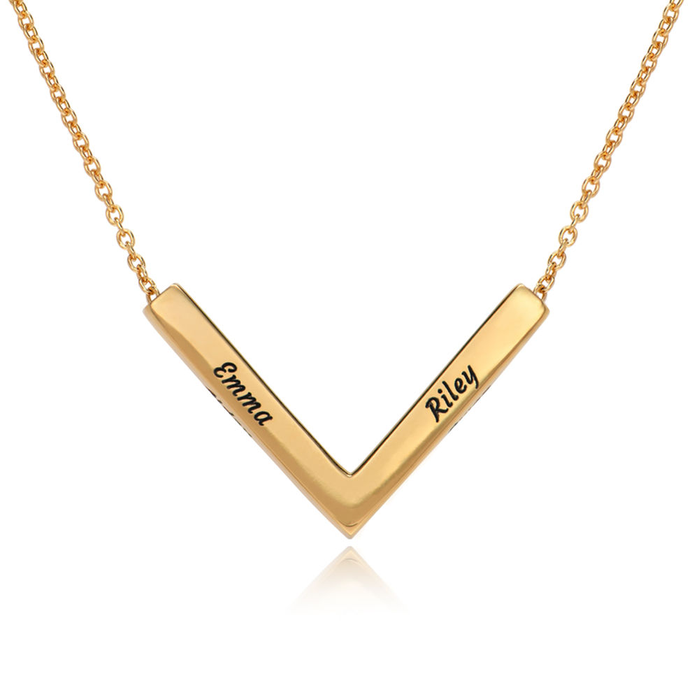 MYKA V-Necklace in in 18k Gold Plating