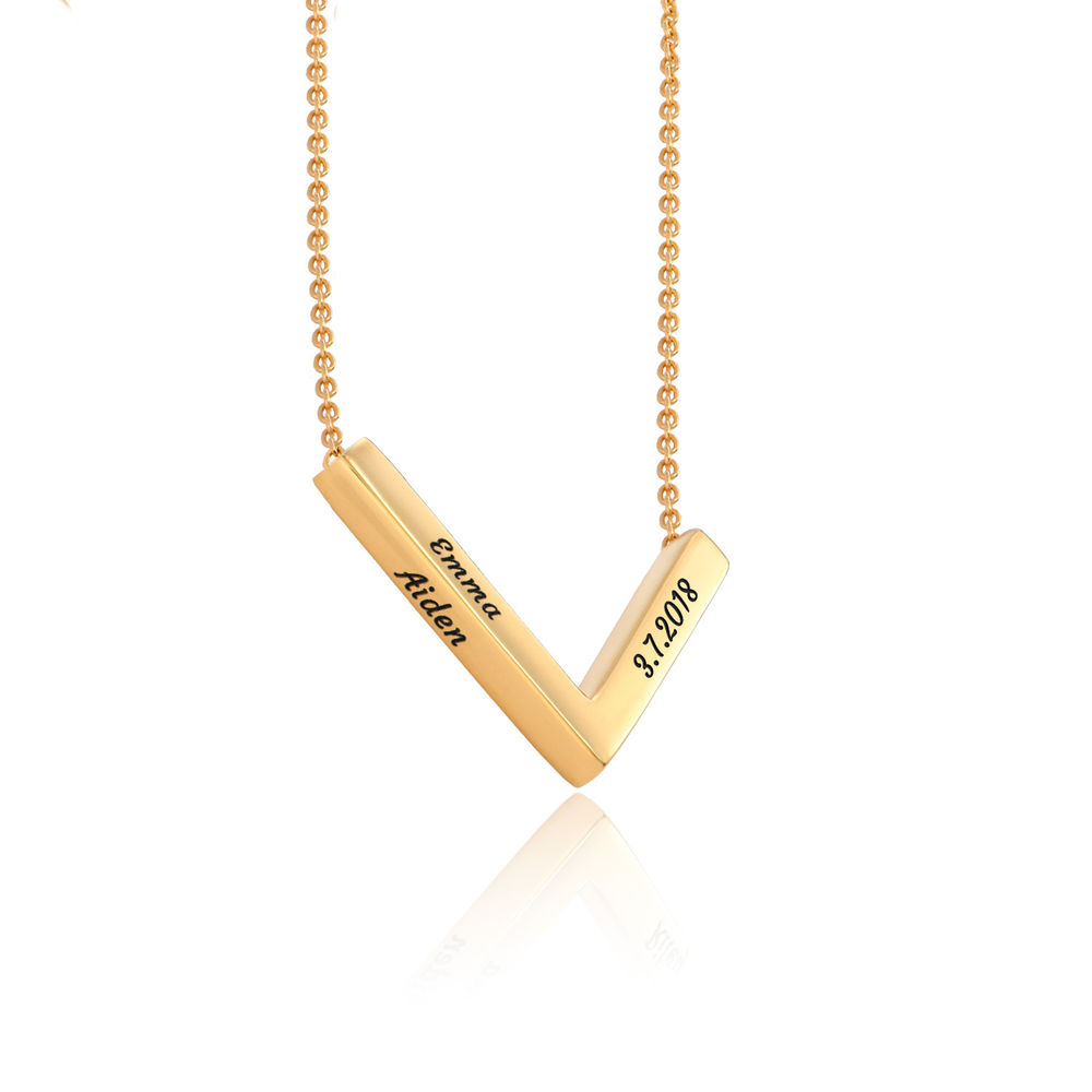 MYKA V-Necklace in in 18k Gold Plating - 1