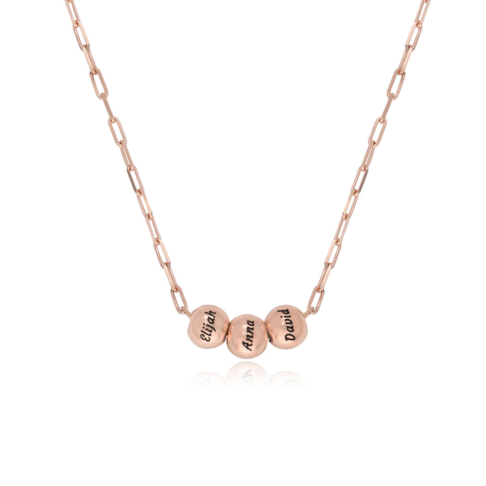 What Goes Around Necklace in 18k Rose Gold Plating