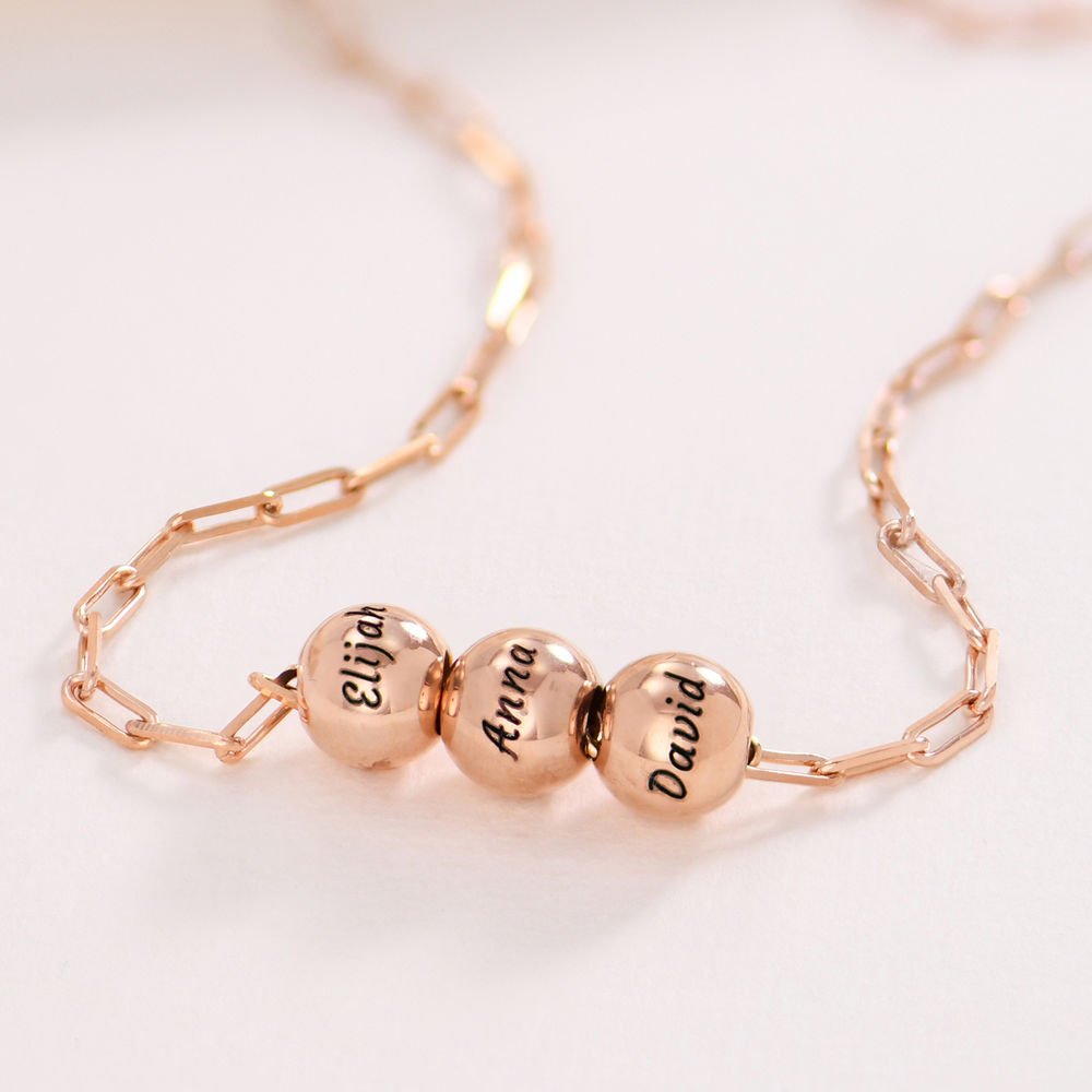 What Goes Around Necklace in 18k Rose Gold Plating - 1