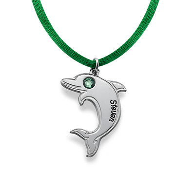 Dolphin Necklace in Sterling Silver