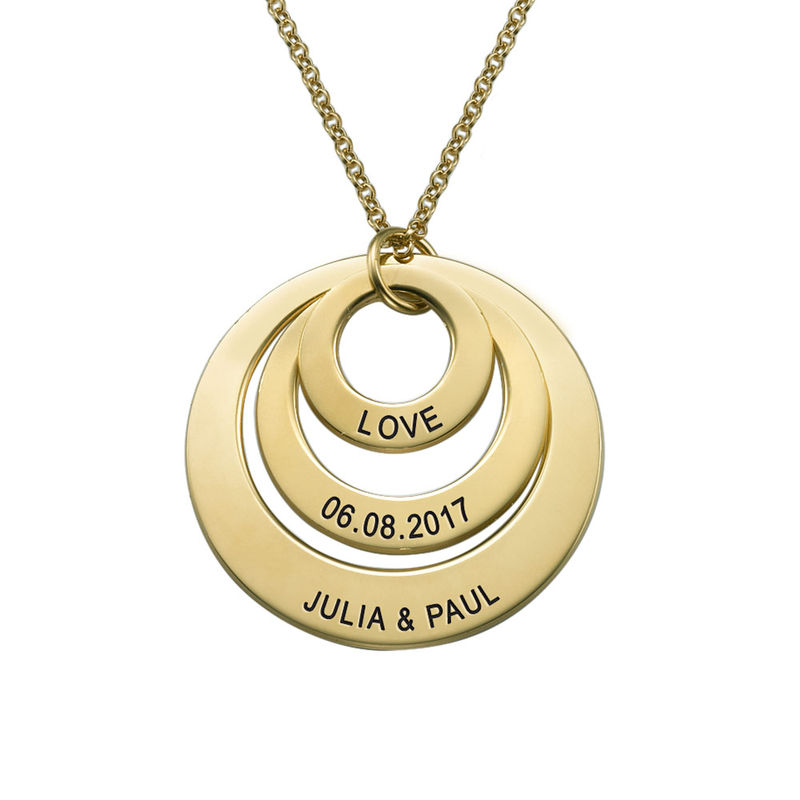 Jewelry for Moms - Three Disc Necklace in Vermeil - 2