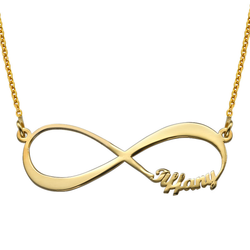 Infinity Name Necklace in Gold Vermeil - 1