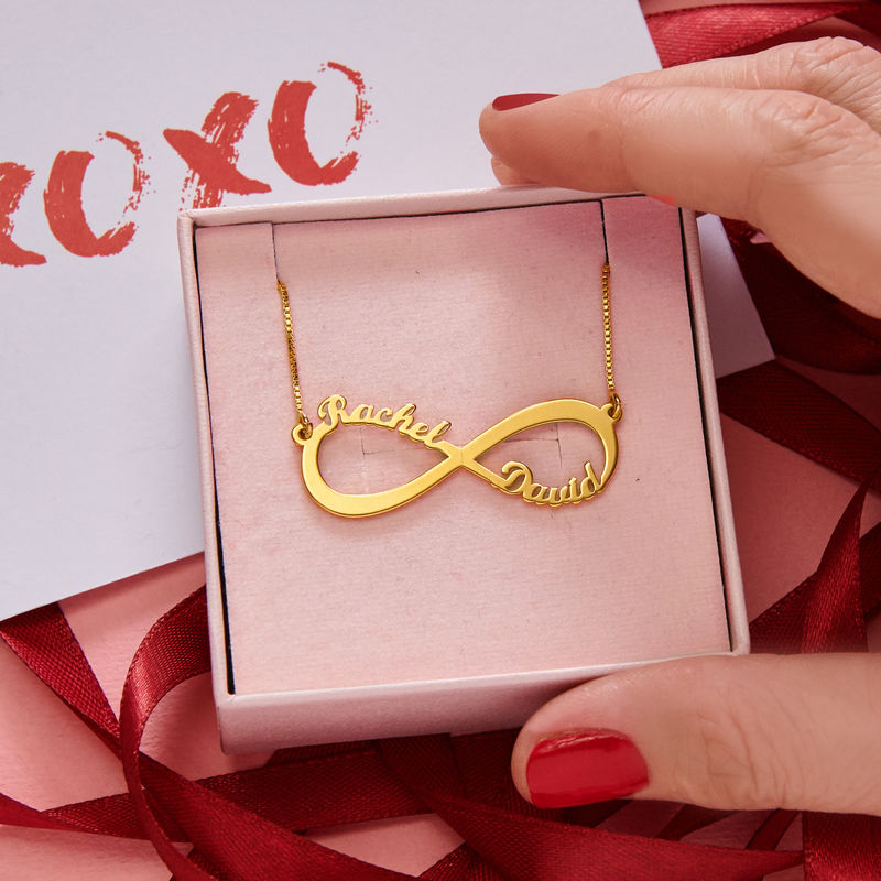 Infinity Name Necklace in Gold Vermeil - 5
