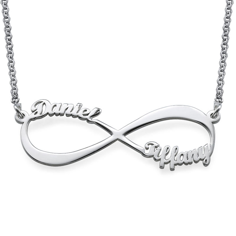 Infinity Name Necklace in Premium Silver product photo