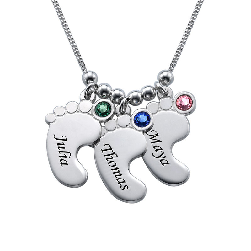 Mom Jewelry - Baby Feet Necklace product photo