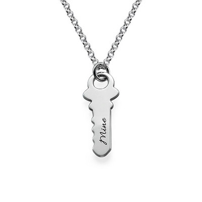 Engraved Key to My Heart Necklace - 2 product photo