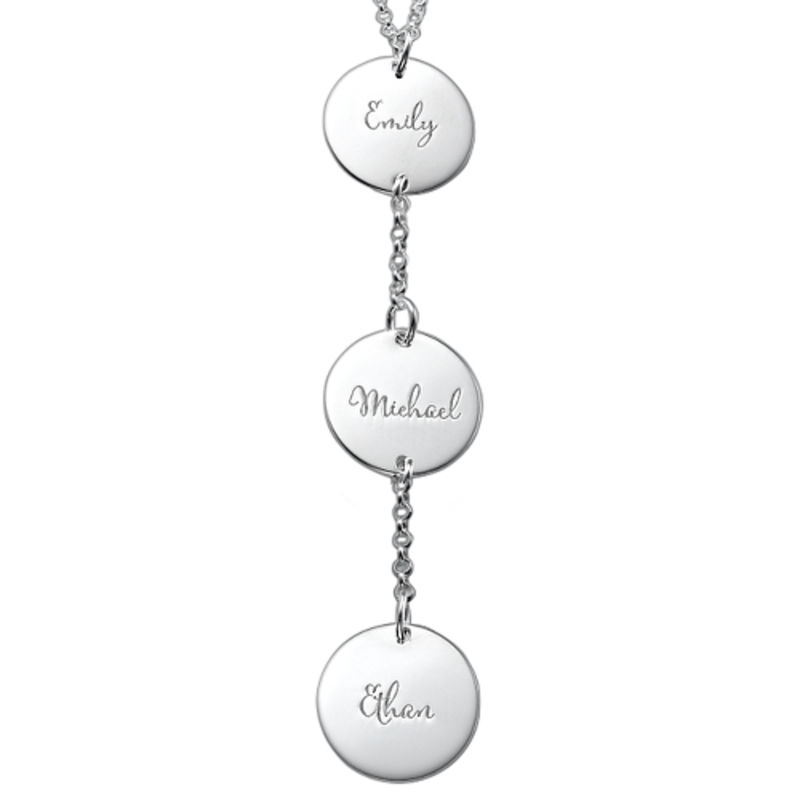 Personalized Y Necklace in Sterling Silver