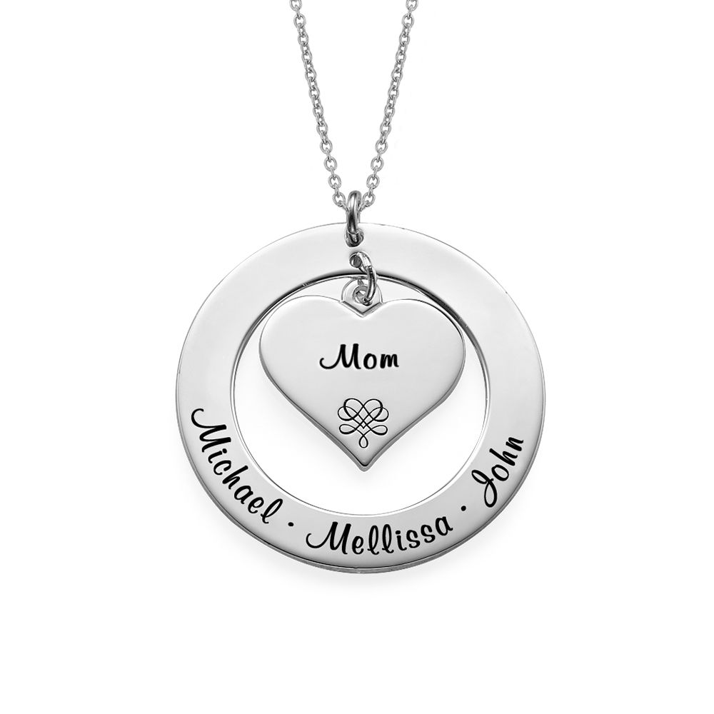 Mother or Grandmother Necklace in Sterling Silver - 1