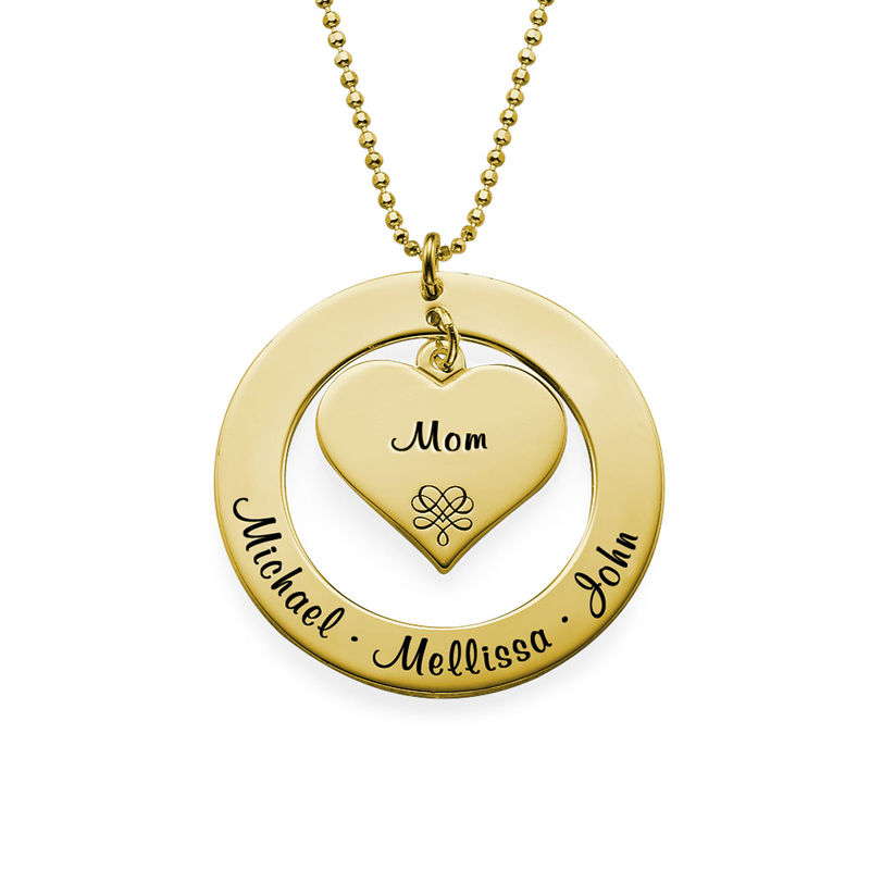 Grandmother Necklace with Names - Gold Plated - 1
