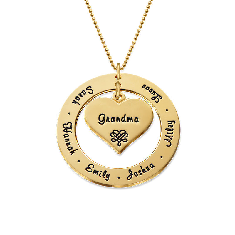 10K Gold Grandmother Necklace product photo