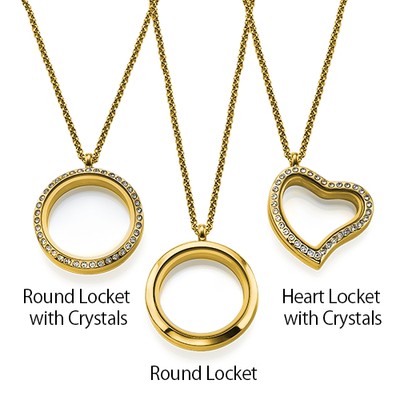 Infinite Love Floating Locket with Gold Plating - 3