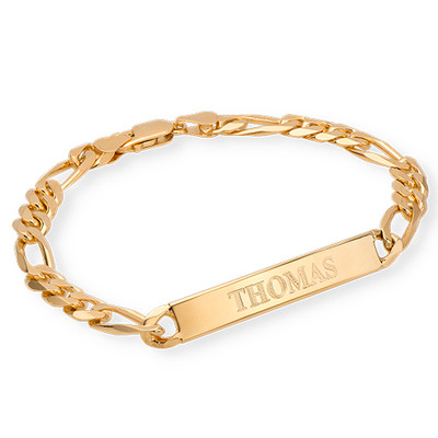 ID Bracelet for Men With Gold Plating product photo