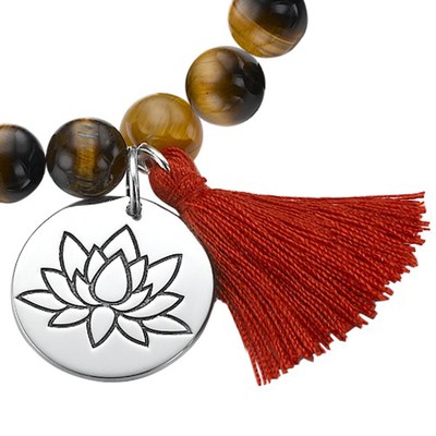 Yoga Jewelry - Lotus Flower Bead Bracelet - 1