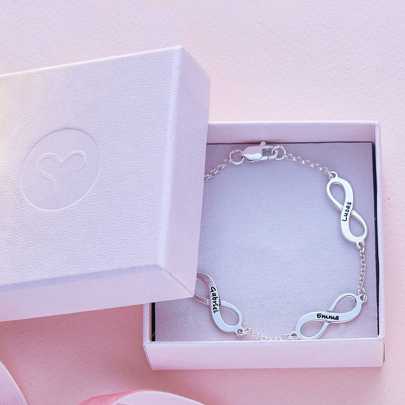 Multiple Infinity Bracelet in Silver - 5 product photo