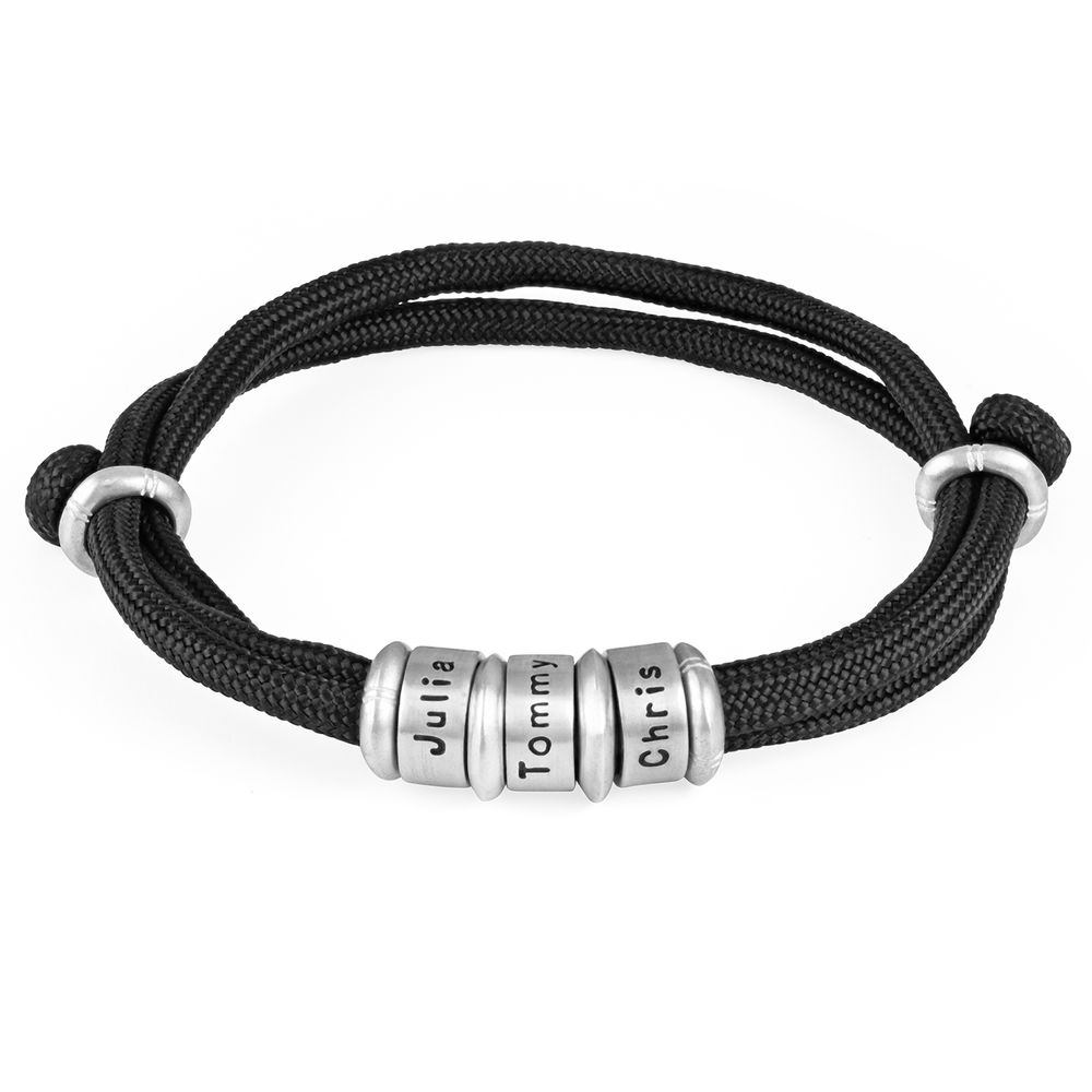Men Cord Bracelet with Custom Beads