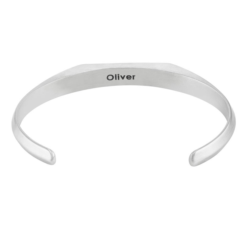 Men's Narrow Cuff Bracelet in Stainless Steel - 1