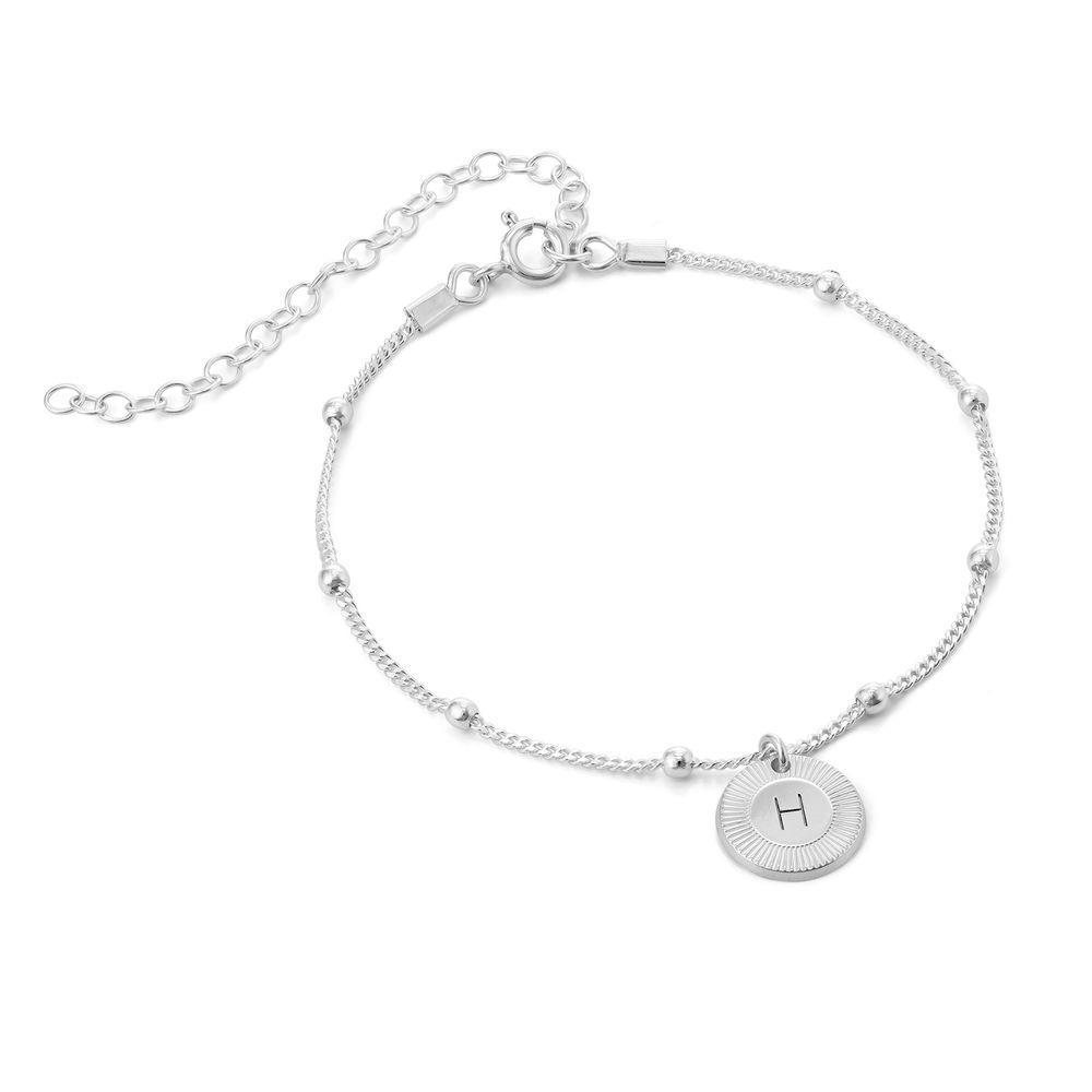 Mini Rayos Initial Bracelet / Anklet in Sterling Silver product photo