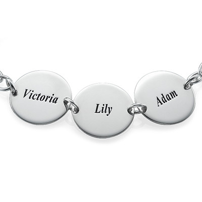 Special Gift for Mom - Disc Name Bracelet - 1