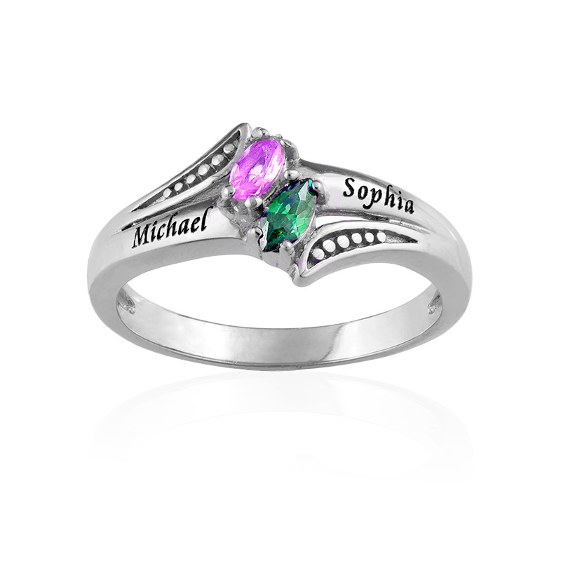 Personalized Birthstone Ring - 1